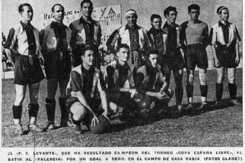 Levante FC won the Free Cup on July 18, 1937. In Catalalonia, most big clubs were collectivized by groups of workers (as well as the Catalan federation, controlled by CNT). The Spanish Football Federation to date has refused to recognize the title.